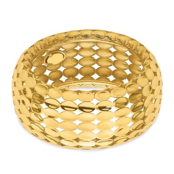 14k Gold Fancy Ring, Made in Italy - Picture 4 of 6